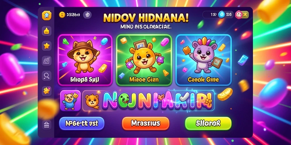 Tampilan antarmuka game yang menarik dan user-friendly.