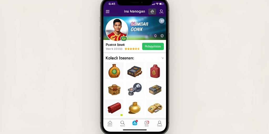 Tampilan utama aplikasi IDEBET yang user-friendly.